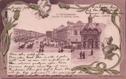 Russie - St Petersbourg - Nevsky Et Gostiny - Dwor - Oblitré A Gand En 1901 - Carte Postale Ancienne - Rusland