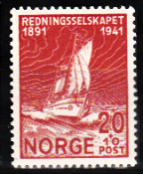Norvège - 1941 - Cinquantenaire De La Société Pour Le Sauvetage Des Naufragés - Y&T 210 MNH ** - Nuovi