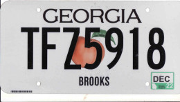 Plaque D' Immatriculation USA - State Georgia, USA License Plate - State Georgia, 30,5 X 15cm, Fine Condition - Nummerplaten