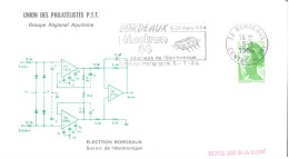 Premier Jour Flamme Salon Electron 84 / Journées De L'électronique - Bordeaux 05/01/84 - Usines & Industries