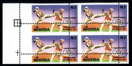 1992 Nigeria  - PERFORATION ERROR 4v.- Taekwondo,Olimpic Games Barcelona Yv 591 SG.622 MNH - Non Classificati