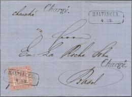 Baden - Marken Und Briefe: 1862, GRENZRAYON SCHWEIZ, 3 Kr Karminrosa, Sauber Ent - Otros & Sin Clasificación
