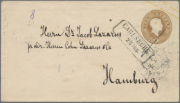 Baden - Ganzsachen: 1862, Ganzsachenumschlag 9 Kr. Braun Gebraucht Ab "CARLSRUHE - Otros & Sin Clasificación