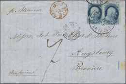 Bayern - Marken Und Briefe: 1851-56 BAYERN INCOMING MAIL , Franklin Issue 1c. Bl - Otros & Sin Clasificación