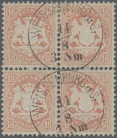 Bayern - Marken Und Briefe: 1870 'Wappen' 18 Kr. Mattziegelrot, Zwei Ursprünglic - Otros & Sin Clasificación