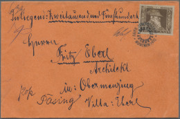 Bayern - Marken Und Briefe: 1912, 1 M. Luitpold Hellgraubraun, Type I Auf Echt G - Other & Unclassified