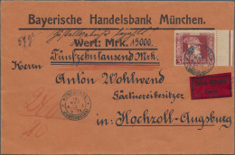 Bayern - Marken Und Briefe: 1911, 3 M. Luitpold, Re. Randstück, Auf Unterfrankie - Other & Unclassified