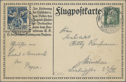 Bayern - Ganzsachen: 1912, 5 Pf. Luitpold Offizielle Flugpostkarte Mit Sonderste - Other & Unclassified