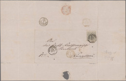 Württemberg - Marken Und Briefe: 1851, 1 Kr. Gelbweiß Oben Rechts Berührt Entwer - Other & Unclassified