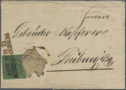 Württemberg - Marken Und Briefe: 1851, 6 Kr. Schwarz Auf Grün, Auf Brief, Dieser - Other & Unclassified