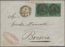 Württemberg - Marken Und Briefe: 1857, 6 Kr. Schwarz Auf Blaugrün, Farbfrisches - Other & Unclassified