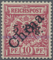 Deutsche Kolonien - Kiautschou: 1900, Adler, Diagonaler Aufdruck, Mit Violettem - Kiauchau