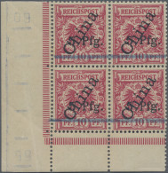 Deutsche Kolonien - Kiautschou: 1900, Adler, Steiler Aufdruck, 10 Pfg. Mit Viole - Kiauchau