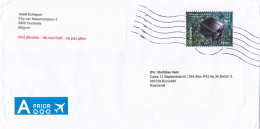 SPACE, FINE STAMPS ON COVER, 2022, BELGIUM - Cartas & Documentos