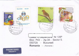 SEAMSTRESS, SOCCER CLUB, BIRD, CHRISTMAS, FINE STAMPS ON COVER, 2020, BRAZIL - Brieven En Documenten