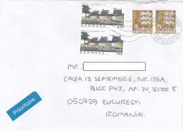 VILLAGE, COAT OF ARMS FINE STAMPS ON COVER, 2020, DENMARK - Lettere