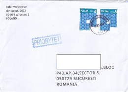 HONEYCOMB PATTERN, FINE STAMPS ON COVER, 2021, POLAND - Covers & Documents