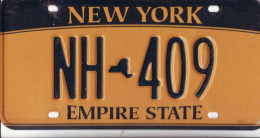 Plaque D' Immatriculation USA - State New York, USA License Plate - State New York, 30,5 X 15cm, Fine Condition - Number Plates