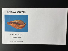 Gabon Gabun 1995 Mi. 1192 FDC Non Confectionnée Coquillages Meeresschnecken Shells Cymbium Glans Rare ! - Gabón (1960-...)