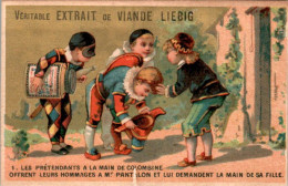 Chromo Liebig Série Française N°119 Mariage De Colombine 1) Les Prétendants à La Main De Colombine Offrent .... B.Etat - Liebig