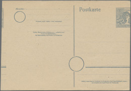 Alliierte Besetzung - Ganzsachen: 1947, Karte 12 Pfg. Arbeiter, Zwei Waagerecht - Other & Unclassified