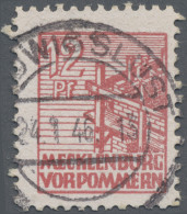 Sowjetische Zone - Mecklenburg-Vorpommern: 1946, Abschiedsausgabe 12 Pf Lebhaftb - Other & Unclassified