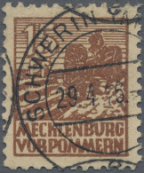 Sowjetische Zone - Mecklenburg-Vorpommern: 1946, Abschiedsausgabe 15 Pf Schwärzl - Other & Unclassified