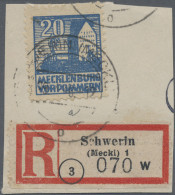 Sowjetische Zone - Mecklenburg-Vorpommern: 1946, Abschiedsausgabe 20 Pf. Schwärz - Other & Unclassified