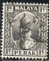 MALAYA PERAK MALESIA 1938 1941 1939 SULTAN ISKANDAR 1c USED USATO OBLITERE' - Perak
