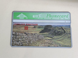 United Kingdom-(BTA117)HERITAGE-Hadrian's Wall-(202)(100units)(527F08213)price Cataloge3.00£-used+1card Prepiad Free - BT Publicitaire Uitgaven