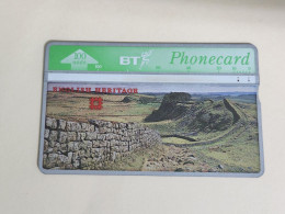United Kingdom-(BTA117)HERITAGE-Hadrian's Wall-(202)(100units)(527F08213)price Cataloge3.00£-used+1card Prepiad Free - BT Emissions Publicitaires
