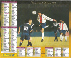 CALENDRIER 1998  FOOTBALL  FRANCE Guerin Micoud Ziani Lecluze Fisher Raï - Tamaño Grande : 1991-00