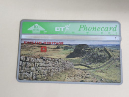 United Kingdom-(BTA117)-HERITAGE-Hadrian's Wall-(204)(100units)(527H20786)price Cataloge3.00£-used+1card Prepiad Free - BT Advertising Issues