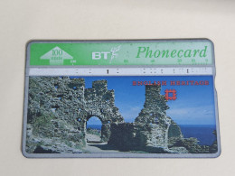 United Kingdom-(BTA121)-HERITAGE-Tintalgel Castle-(208)(100units)(527G38743)price Cataloge3.00£-used+1card Prepiad Free - BT Emissions Publicitaires