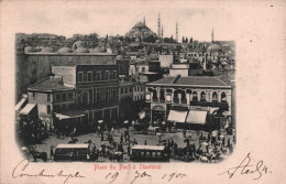 TURQUIE - Place Du Pont A Stamboul - Oblitéré A Paturages En 1901 - Carte Postale Ancienne - Türkei