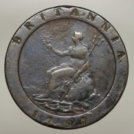 Grande Brétagne / UK, George III, 2 Pence, 1797, Cuivre (Copper), TTB (EF), KM#619, S.3776 - C. 1 Penny