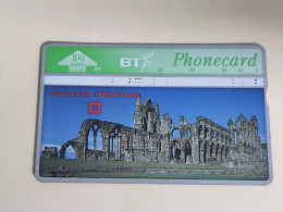 United Kingdom-(BTA122)-HERITAGE-Whitby Abbey-(216)(100units)(527H57509)price Cataloge3.00£-used+1card Prepiad Free - BT Emissions Publicitaires
