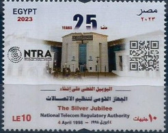 Egypt  - 2023 The 25th Anniversary Of The National Telecom Regulatory Authority  - Complete Issue  - MNH - Ongebruikt