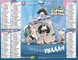 CALENDRIER 2015  LAPINS CRETINS  Ubisoft - Formato Grande : 2001-...