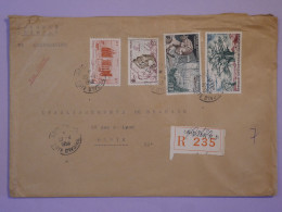 BS18 AOF  BELLE LETTRE RECOM.  PRIVEE REC. RR 1958 ABIDJAN  A PARIS FRANCE + 200 F  AFFR. PLAISANT+ ++ - Brieven En Documenten