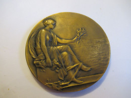 Médaille De Table/ Bronze/UNION Départementale Des Délégations Cantonales/ Seine & Oise/Vers 1920-1950         MED435 - Otros & Sin Clasificación