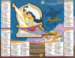 CALENDRIER 2015 ALADIN Et LA BELLE ET LA BETE  DISNEY - Tamaño Grande : 2001-...