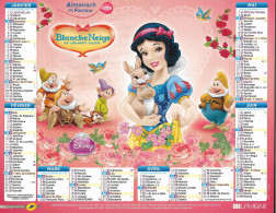 CALENDRIER 2015 BLANCHE NEIGE Et LA PETITE SIRENE  DISNEY - Grossformat : 2001-...