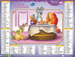 CALENDRIER 2013 LA BELLE ET LE CLOCHARD Et 101 DALMATIENS  DISNEY - Grossformat : 2001-...