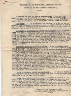 VP22.041 - MILITARIA - Guerre 14/18 - MARSEILLE 1918 - Rapport & Lettre Du Contre - Amiral MORNET Commandant La Marine . - Documents