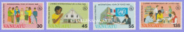 VANUATU  1986  CHRISTMAS PEACE YEAR  S.G. 446-449  U.M. - Vanuatu (1980-...)