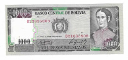 BOLIVIA 1000 PESOS 1982 - Bolivia