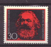 BRD / Deutschland / Duitsland / Germany 558 MNH ** Karl Marx (1968) - Ungebraucht