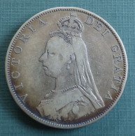 GB 2 Florin 1887 Victoria KM 763  Silber   22,30 Gramm   36 Mm  #m247 - L. Double Florin