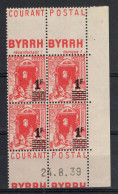 Algérie - YV 158A N** MNH Luxe Avec Pub - En Double Paire De Carnet Avec Publicité Byrrh Et Coin Daté Du 24.8.39 - Neufs